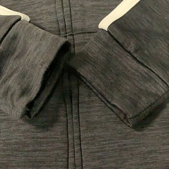 Adidas Dark Gray Hoodie Full Zip Track Jacket - 3T - Picture 3 of 5